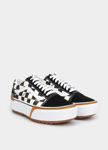 Черно-белые кеды Vans VN0A4U15VLV1