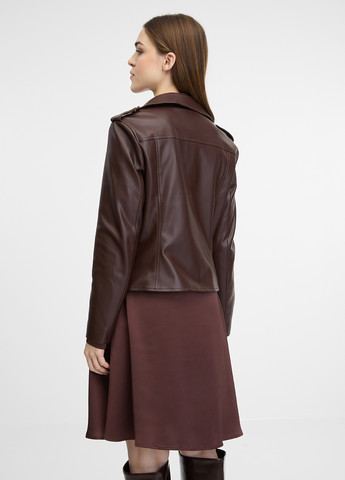 Темно-коричнева демісезонна куртка косуха Orsay