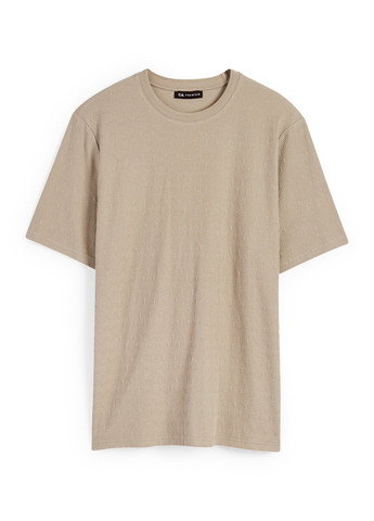 Сіро-бежева футболка C&A