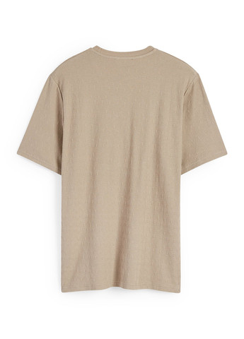 Сіро-бежева футболка C&A