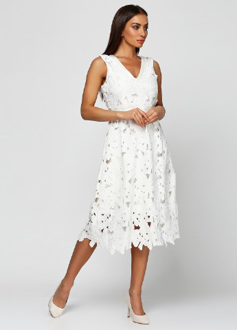 Білий вечірня плаття, сукня Mint & Berry однотонна