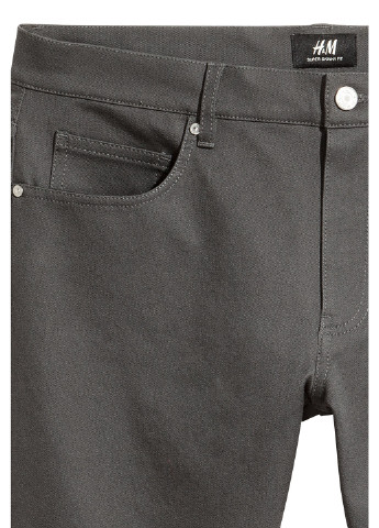 Джинси H&M скінні однотонні темно-сірі джинсові