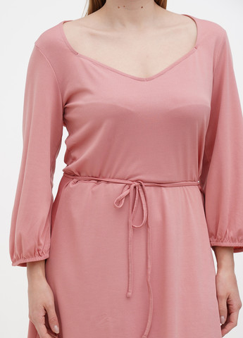 Розовое кэжуал платье Terranova однотонное