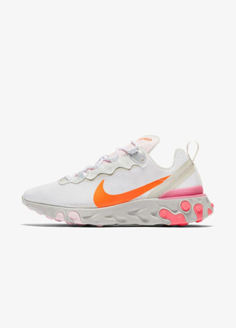 Кроссовки CV3035-100 Nike REACT ELEMENT 55 белые демисезоны (317226097)