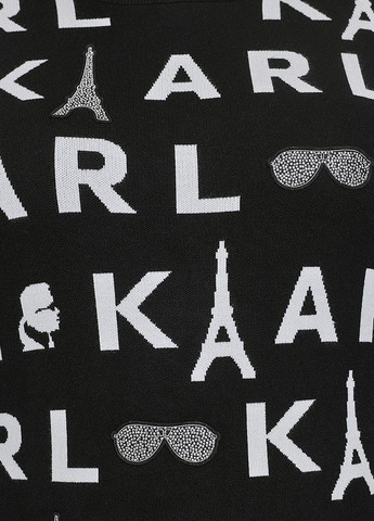 Чорний демісезонний светр джемпер Karl Lagerfeld