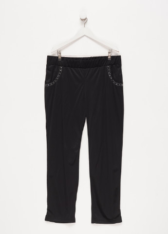 Черные кэжуал демисезонные прямые брюки Minus