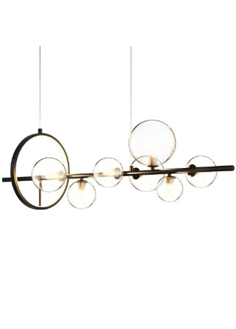 Люстра стельова на 7 лампочок AT33/7-bk-k Чорний 30х30х90 см. Sunnysky (253122324)