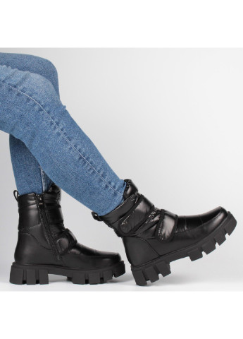 Зимние женские ботинки на низком ходу 198683 Meglias тканевые
