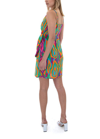 Комбинированное кэжуал платье на запах Only с абстрактным узором