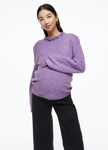 Фиолетовый демисезонный джемпер для беременных джемпер H&M