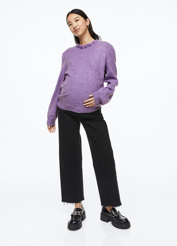 Фиолетовый демисезонный джемпер для беременных джемпер H&M