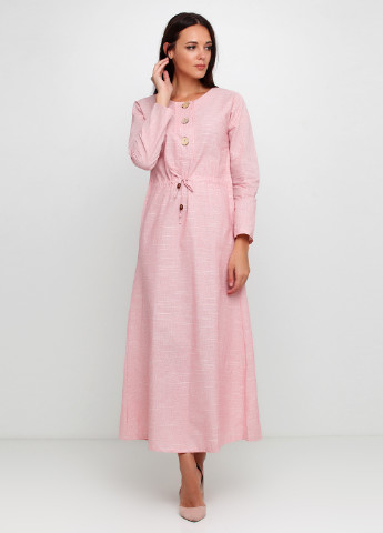 Светло-розовое кэжуал платье Khaleesi меланжевое