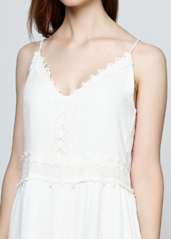 Белое кэжуал платье Tom Tailor однотонное