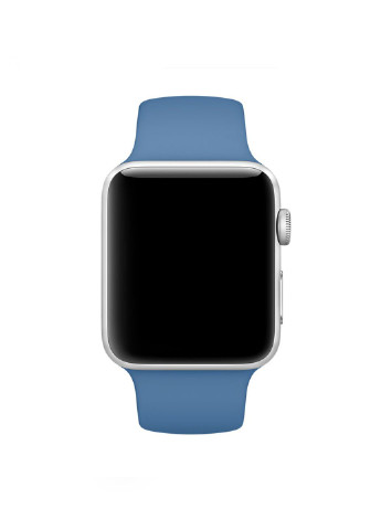 Ремінець Sport Band для Apple Watch 42 / 44mm силіконовий синій спортивний Series 5 4 3 2 1 denim blue ARM (222374830)