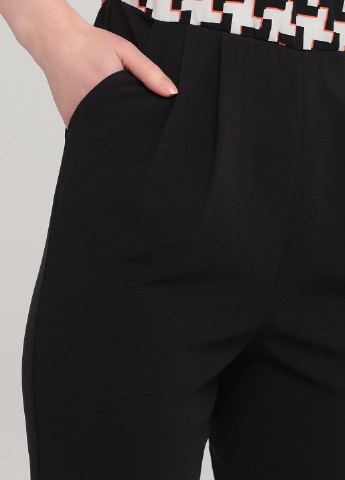 Комбинезон Vero Moda комбинезон-брюки геометрический чёрный кэжуал полиэстер