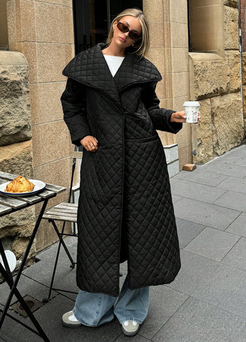 Чорна демісезонна куртка куртка-пальто SHEIN