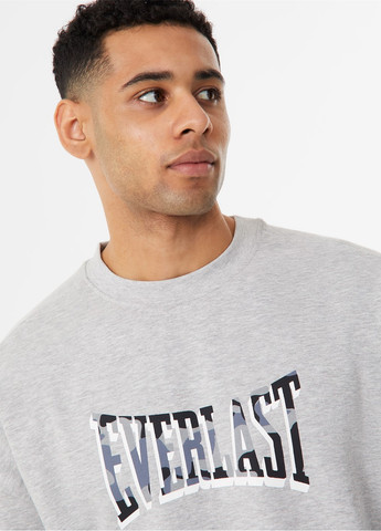 Світло-сірий світшот Everlast напис без декору (307286089)