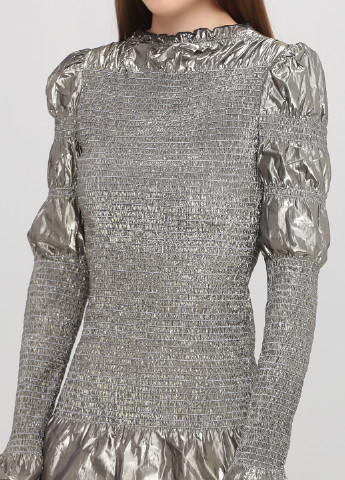 Серебряное кэжуал платье годе & Other Stories однотонное
