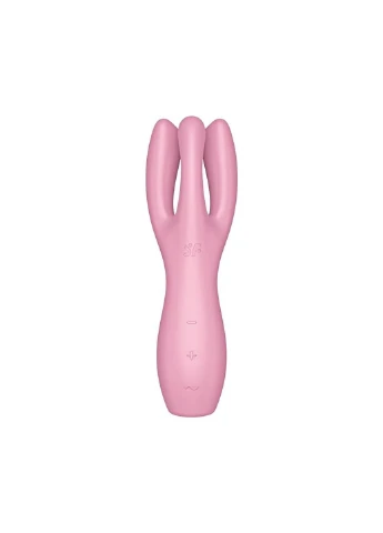 Кліторальний вібратор Threesome 3 Pink із трьома пальчиками Satisfyer (254152153)