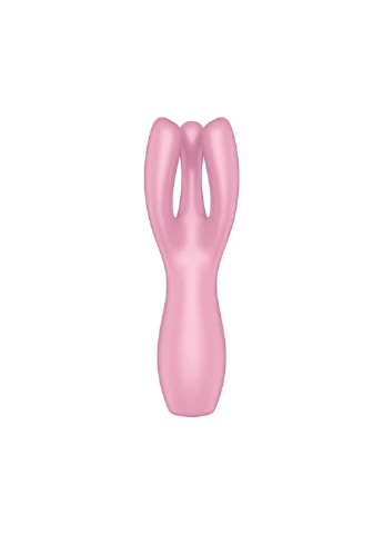 Кліторальний вібратор Threesome 3 Pink із трьома пальчиками Satisfyer (254152153)