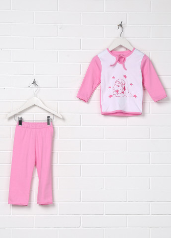 Рожева всесезон піжама (лонгслів, брюки) Baby Art