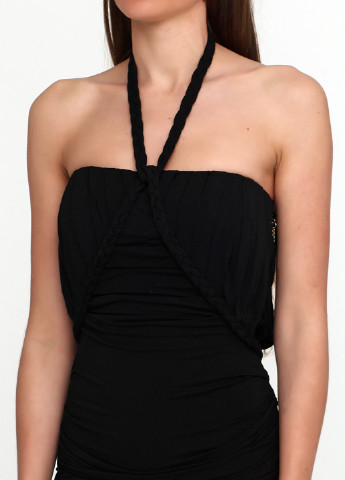 Чорна вечірня плаття, сукня з відкритою спиною Elisabetta Franchi