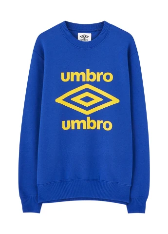 Синій світшоти Pull & Bear напис без декору (247320283)