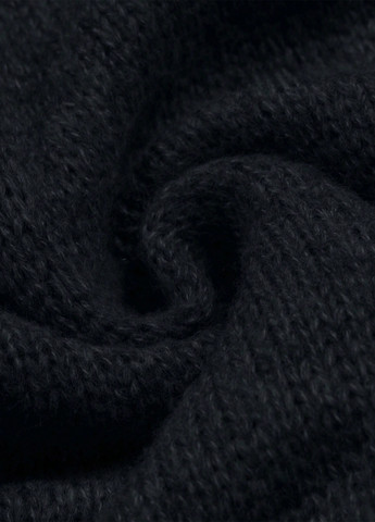 Черная кэжуал однотонная юбка SHEIN на запах