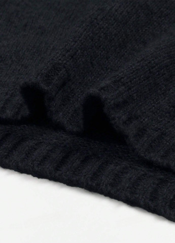 Черная кэжуал однотонная юбка SHEIN на запах