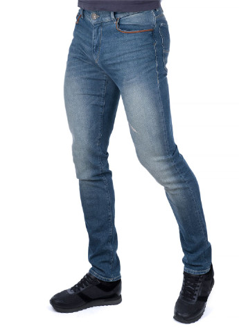 Голубые демисезонные джинсы Trussardi Jeans