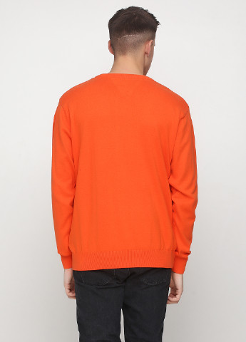 Оранжевый демисезонный пуловер пуловер Pierre Cardin