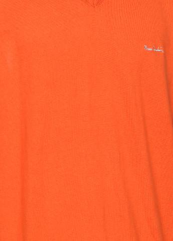 Оранжевый демисезонный пуловер пуловер Pierre Cardin