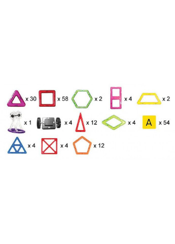 Конструктор (MK-198) Магнікон 198 деталей Plastic box (198484073)