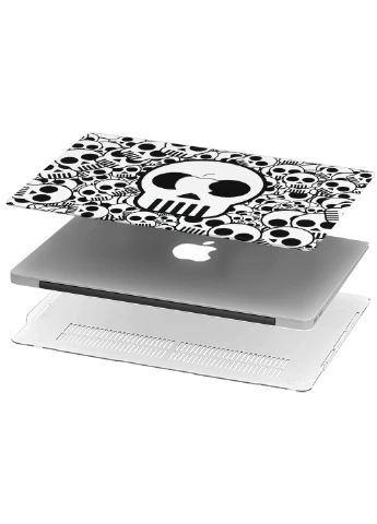 Чехол пластиковый для Apple MacBook Pro 13 A1706 / A1708 / A1989 / A2159 / A1988 Паттерн черепа (Skull pattern) (9648-2457) MobiPrint (218864481)