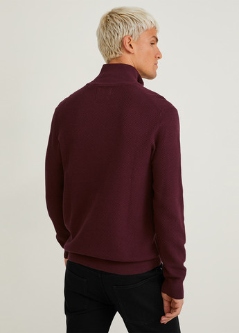 Бордовый демисезонный свитер C&A