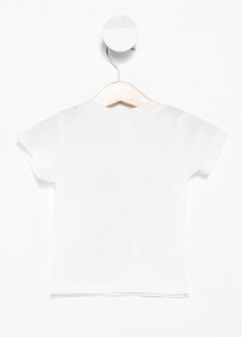 Біла літня футболка з коротким рукавом DeFacto