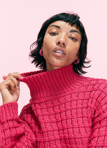 Рожевий зимовий світ зимовий вільного крою H&M