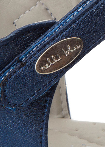 Темно-синие кэжуал сандалі nelli blu cm170703-12 Nelli Blu на липучке