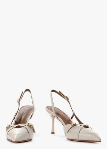 Le'BERDES Туфлі слінгбекі молочний з натуральна шкіра, україна — літо (370483606)