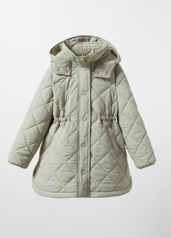Оливкове (хакі) демісезонне Демісезонне пальто для дівчинки 8399 152 см Хакі 60570 Zara