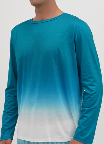 Морской волны демисезонный костюм (лонгслив, брюки) No Brand