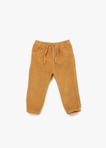 Светло-коричневые кэжуал демисезонные брюки джоггеры KOTON