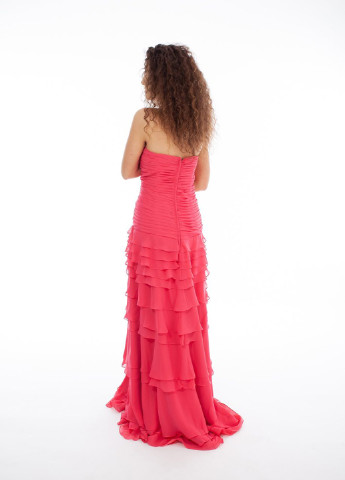 Розовое вечернее платье Jovani однотонное