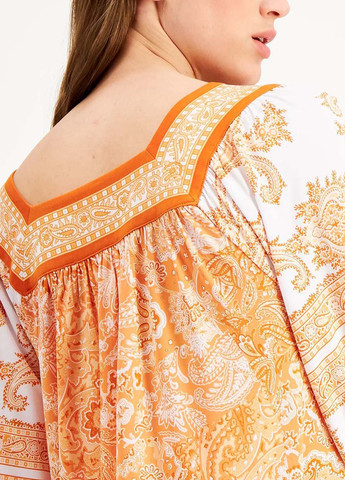 Оранжевое кэжуал платье Michael Kors турецкие огурцы