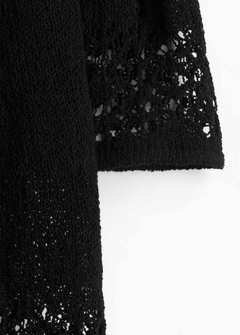 Черное кэжуал платье а-силуэт H&M однотонное