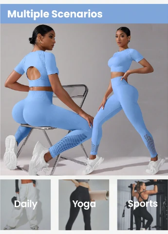 Спортивный костюм (топ, леггинсы) SHEIN (316776933)
