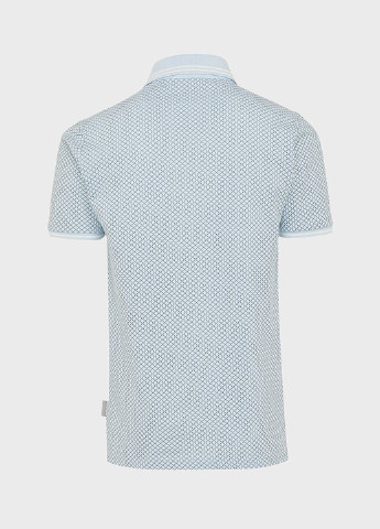 Голубой футболка-поло для мужчин Mexx с геометрическим узором