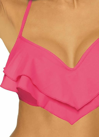 Розовый летний купальник женский раздельный Marko