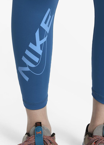 Синие демисезонные леггинсы fb5488-457 Nike