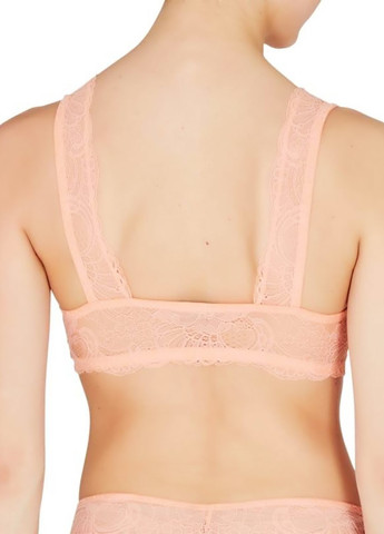 Персиковий демісезонний комплект (бюстгальтер, трусики) Emporio Armani